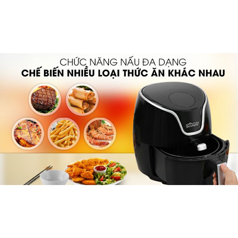 [Mã ELHADEV giảm 4% đơn 300K] Nồi chiên không dầu Hommy AF20535D dung tích 3.5 lít