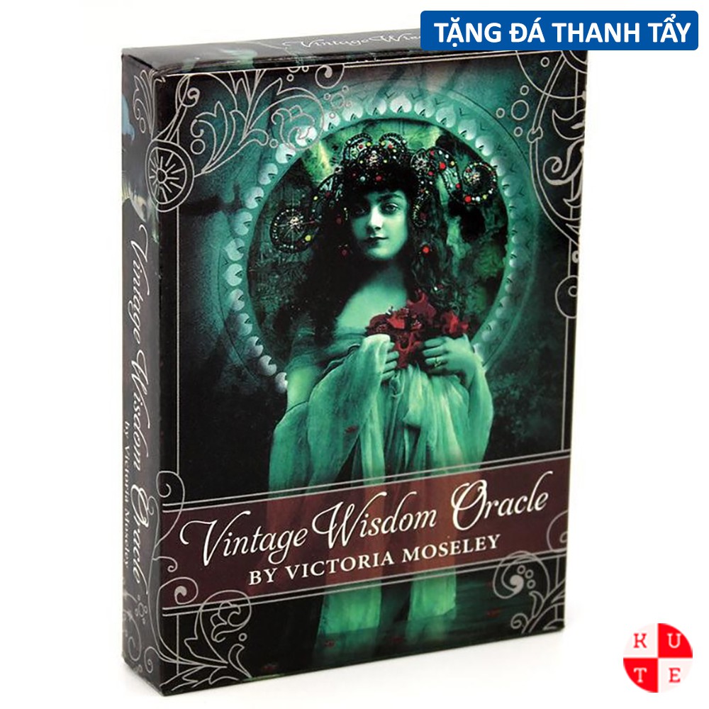 Bài Oracle Vintage Wisdom 52 Lá Bài Tặng Đá Thanh Tẩy C79