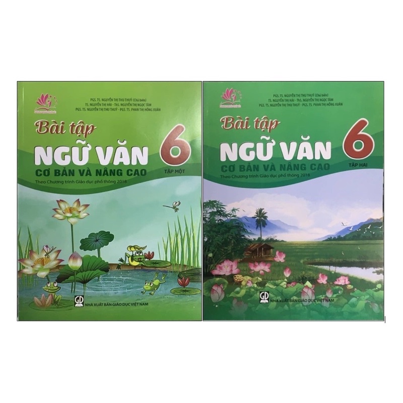 Sách - (2 Tập) Bài Tập Ngữ Văn Lớp 6 Cơ Bản Và Nâng Cao (Theo Chương Trình Giáo Dục Phổ Thông Năm 2018)