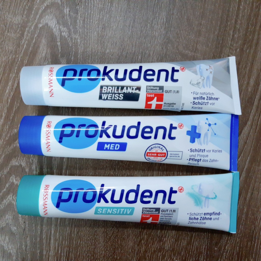 Kem đánh răng Prokudent 125ml nội địa Đức