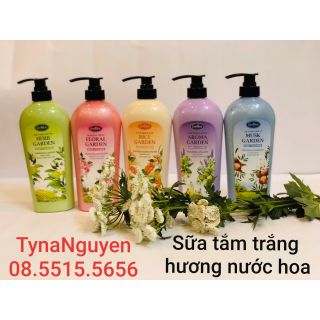 Combo Sữa tắm trắng hương nước hoa Leeblese và mặt nạ 2D