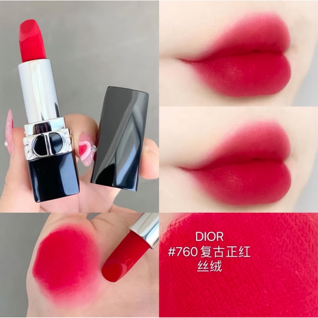 [SALE] Son Dưỡng Dior Addict Lip Glow_Dior Rouge Matte Lipstick Full size 3.5g Đủ Bill Bao Check