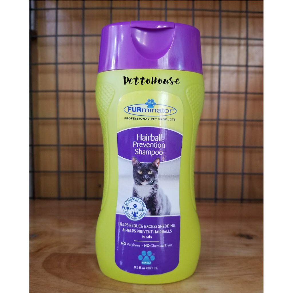 Sữa tắm cho mèo ngăn ngừa búi lông Hairball Prevention Shampoo Furminator 251ml