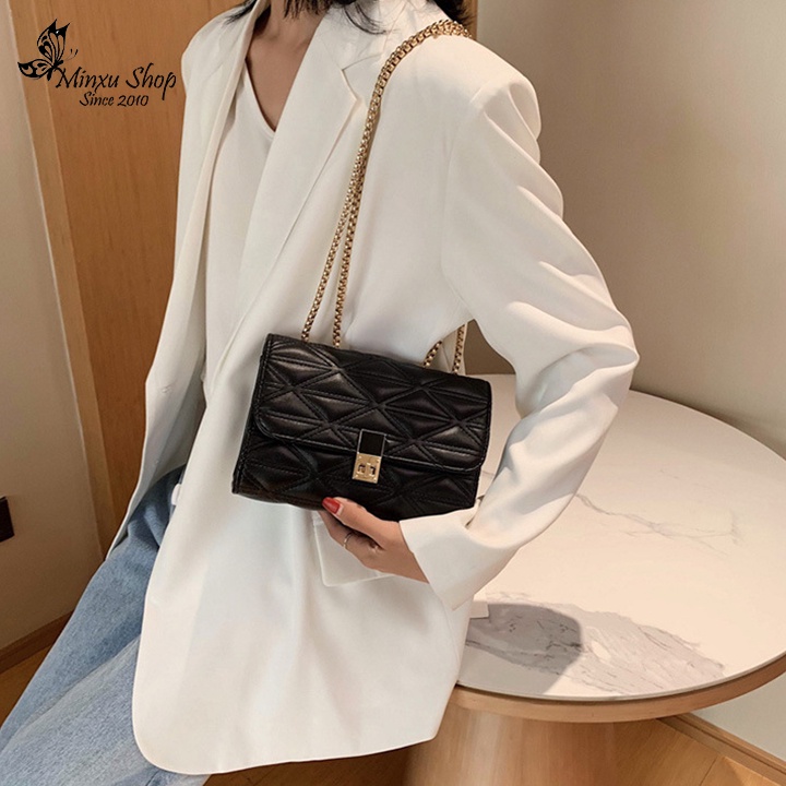 Túi xách đeo chéo nữ cao cấp, túi hộp to đựng nhiều đồ phù hợp nhiều sự kiện TD20