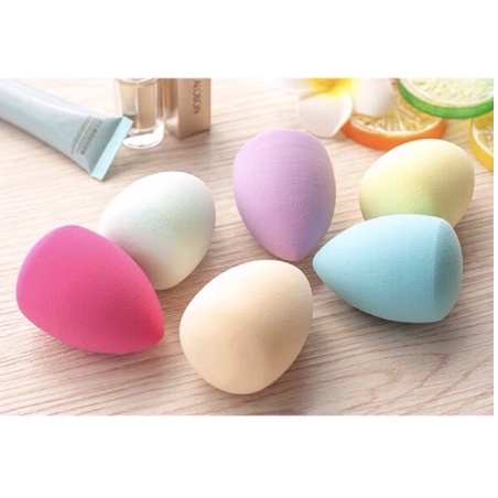 Bông tán kem nền makeup siêu mịn , mút đánh phấn dặm nền trang điểm hồ lô trứng tròn