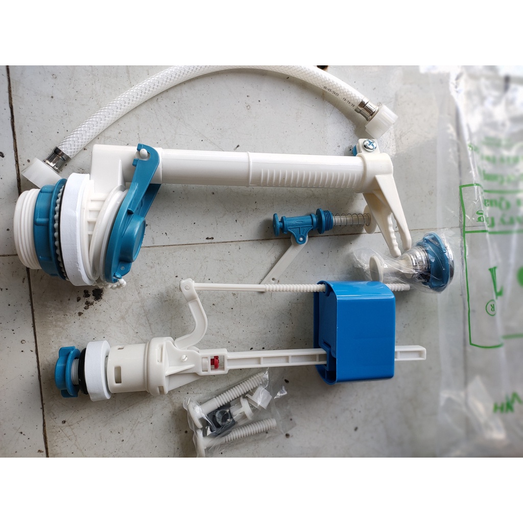 Bộ cấp xả nước bồn cầu 1 nhấn - Bộ xả nước 1 nhấn Cota phù hợp cầu 2 khối