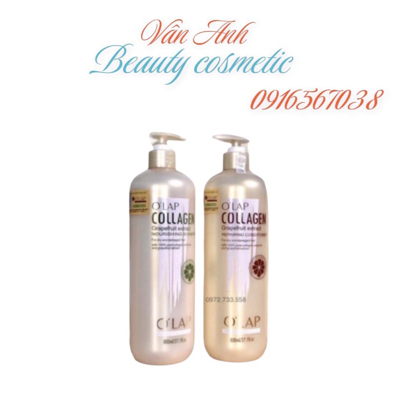 Bộ đôi gội + xả Olap colagen siêu mềm mượt