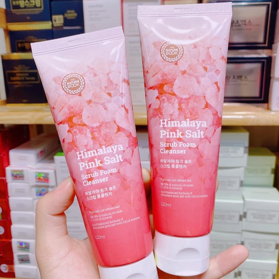 Sữa rửa mặt cho da mụn,da dầu chiết xuất muối hồng himalaya The Nature Book 120g | BigBuy360 - bigbuy360.vn