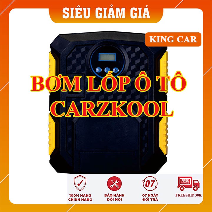 Bơm lốp ô tô thông minh tự ngắt Carzkool CZK 3609 - Kingcar