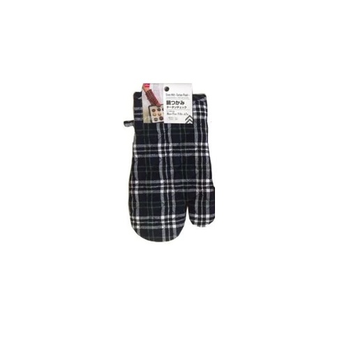 Daiso Japan Bao Tay Nhấc Nồi Oven Mitt -Tartan Plaid - 30Cm X 17Cm - 11.8In X 6.7In-