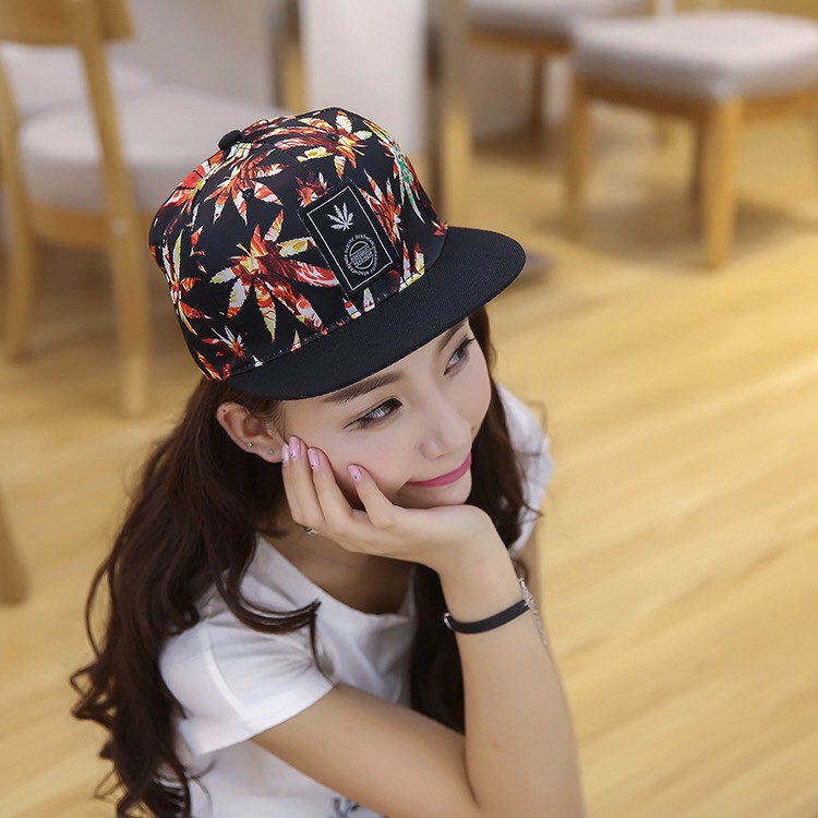 Mũ Snapback nam và nữ hình lá cây siêu hot 2021