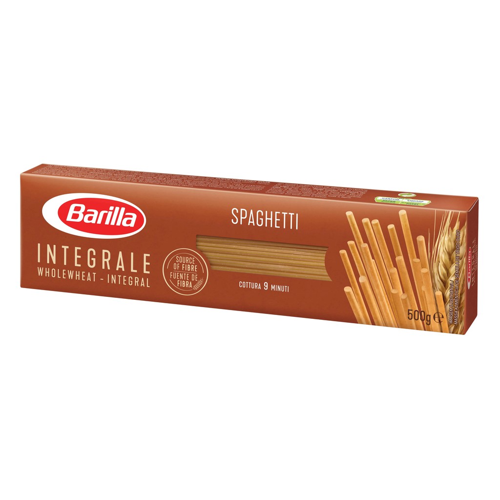 Mì Ý Barilla nguyên cám các dạng (sợi ống dài Spaghetti) 500g