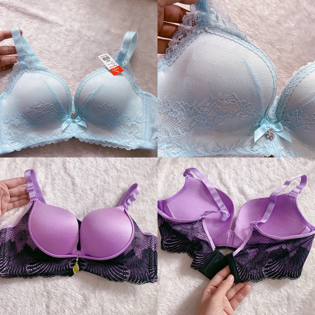 [size 38] Áo lót Su Đệm Bàn Tay Thông Hơi Nâng Ngực - Áo Ngực Thái Mút Dày Super PushUp Bra-Kellywang
