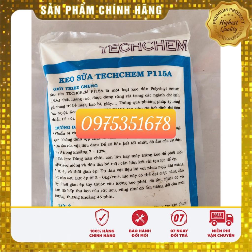 Keo sữa Techchem chuyên dụng trong làm mộc-Keo dán tổng hợp PVA-Giadung24h