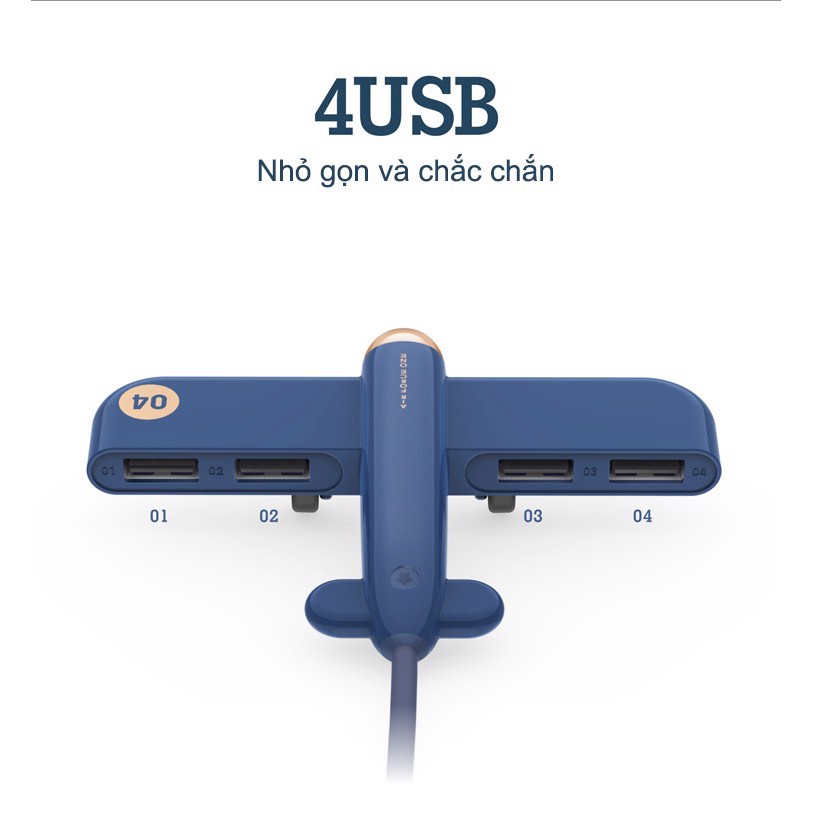 Cổng Hub USB máy bay 4USB - Air Force One