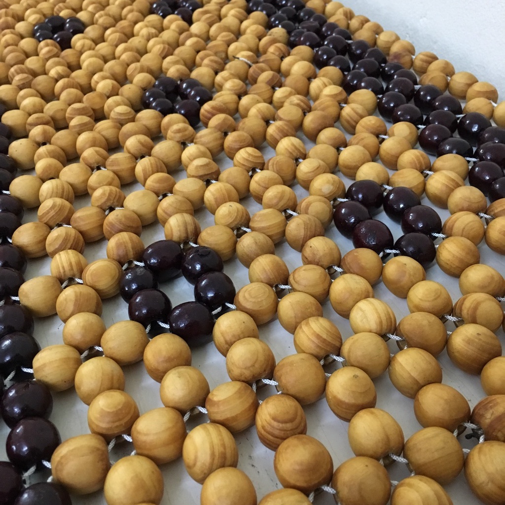 Lót Ghế Ô Tô Hạt Gỗ Đan Hoa Cao Cấp Áo Bọc Ghế Oto Hạt Gỗ Lót Ghế Sang Trọng - Lót Ghế Ô Tô, Văn Phòng