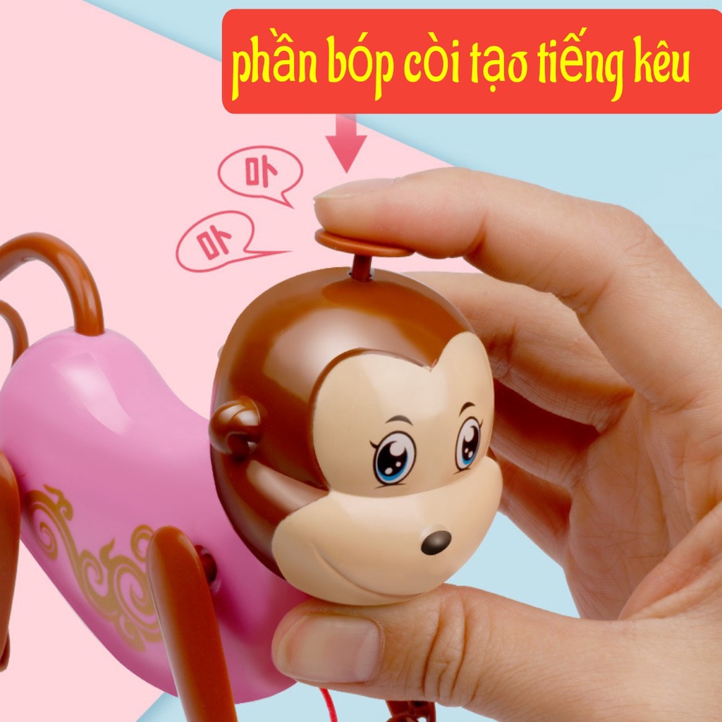 Đồ Chơi Khỉ Leo Dây Vô Cùng Hài Hước Mới Lạ Cho Bé, Tặng Kèm Móc Dán.