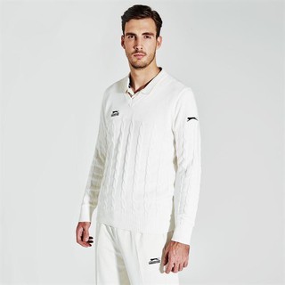 Áo len mỏng trắng Slazenger size S