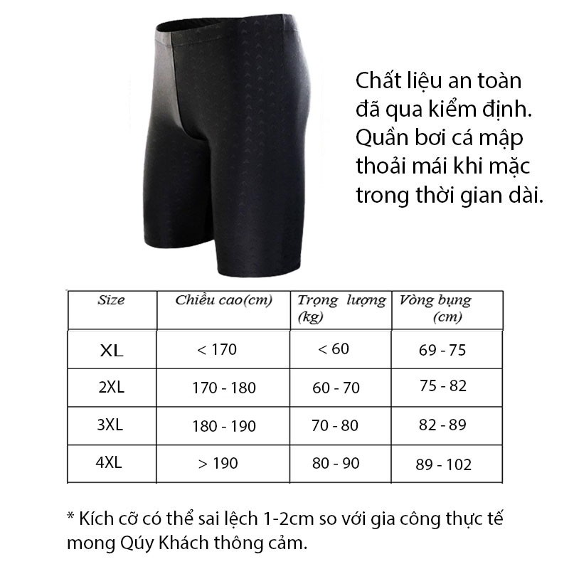 Quần Bơi Nam Co Dãn 4 Chiều, Quần Bơi Nam Lửng Thun Lạnh Mau Khô | BigBuy360 - bigbuy360.vn