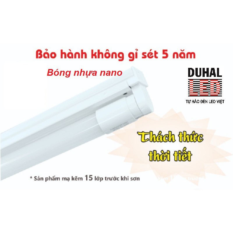 [GIÁ HUỶ DIỆT] Bộ Máng Đèn Led Nhựa Nano 0.6M, 1M2 Batten T8 DUHAL KDHD320