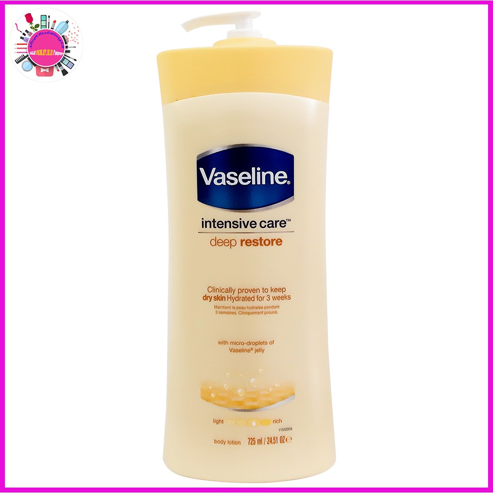 SỮA DƯỠNG THỂ VASELINE CHAI VÀNG