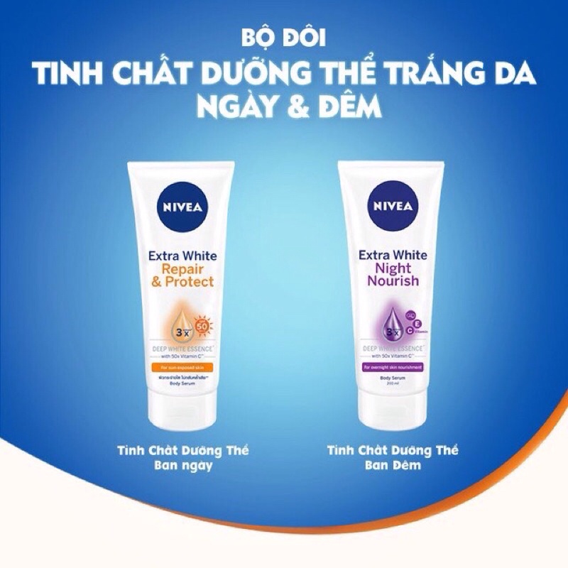 TINH CHẤT DƯỠNG THỂ TRẮNG DA NIVEA NGÀY & ĐÊM