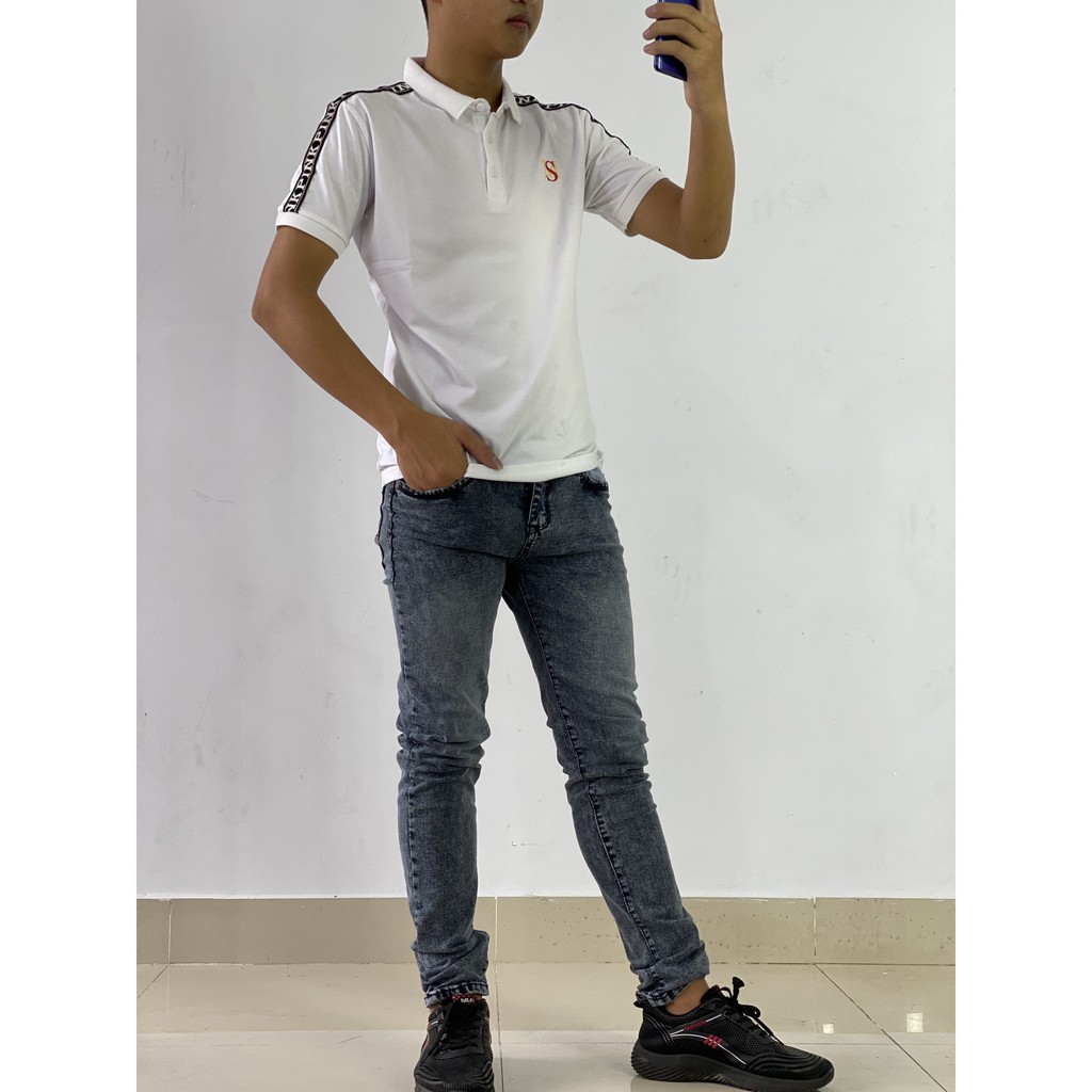 [Có Bigsize]Quần Jean đen nam trơn ống slimfit có big size | BigBuy360 - bigbuy360.vn