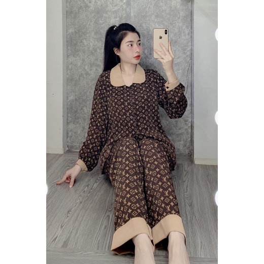[FREESHIP] Bộ mặc nhà PIJAMA lụa cổ sen tay bồng mai ngô cao cấp + MNCS01 + HOAHANASLEEPWEAR | BigBuy360 - bigbuy360.vn