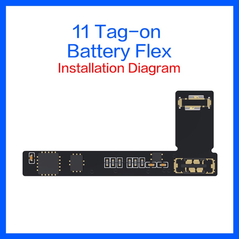 Cáp JC sửa lỗi bảo trì pin, Fix % Pin, reset lần sạc cho điện thoại 11 đến 13ProMax (kiểu tag-on)