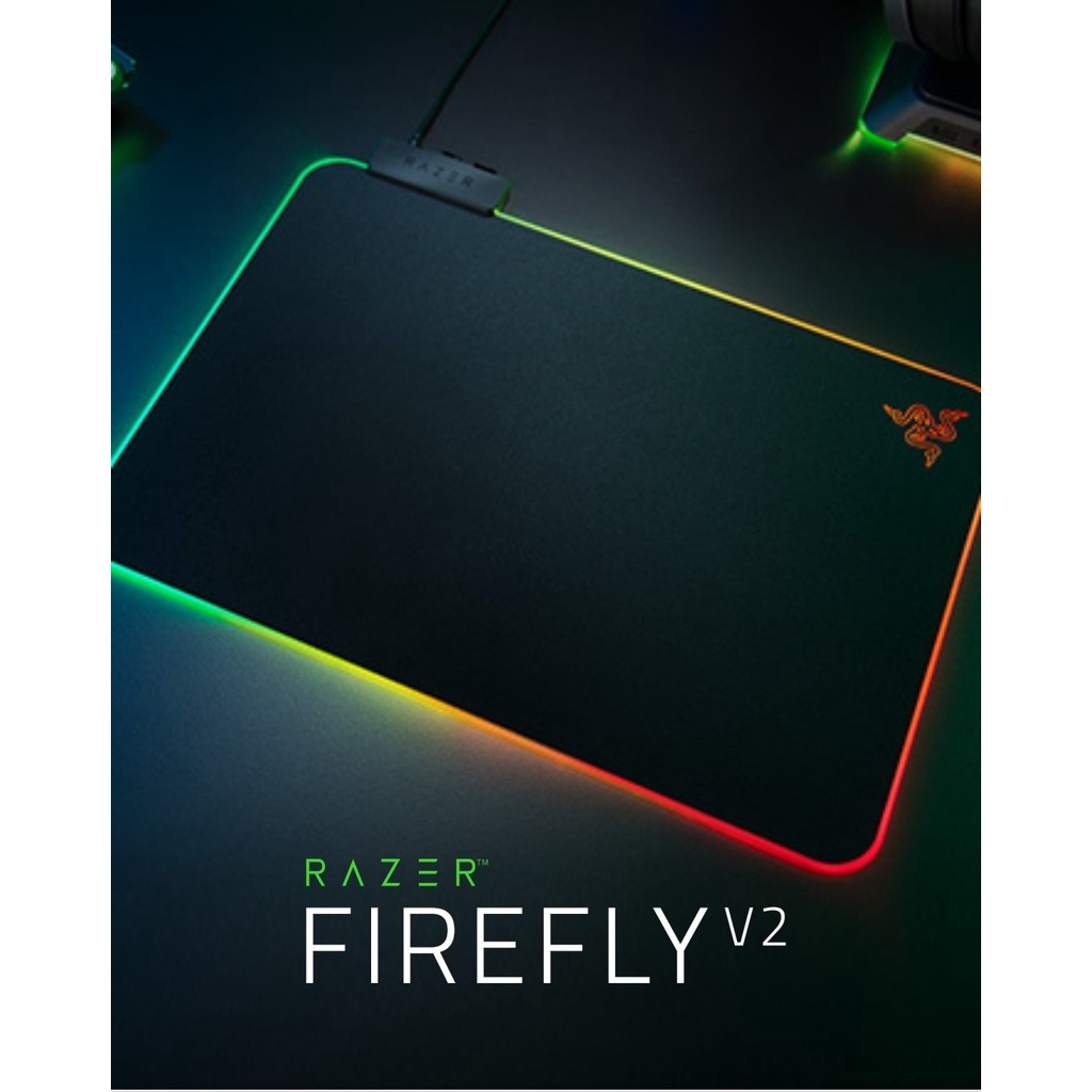 Tấm lót chuột Razer Firefly V2-Hard Mat-Chroma - RZ02-03020100-R3M1 | Chính hãng - Bảo hành 12 tháng