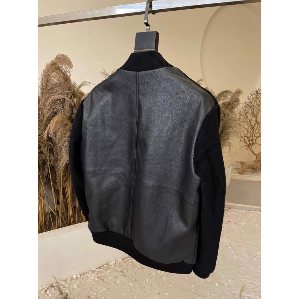 Áo khoác Leather Mix Jacket