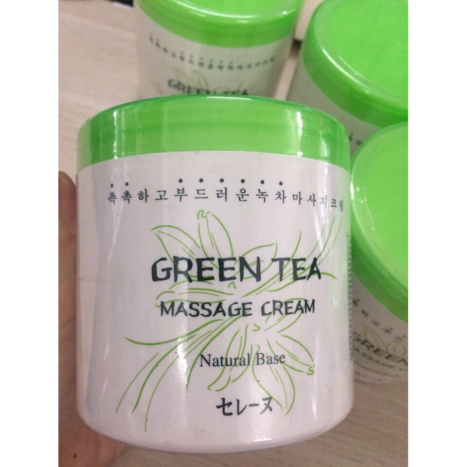 (Q9_HCM) Kem Massage Trà Xanh Hàn Quốc-Green Tea Masage Cream Hủ 450 ml