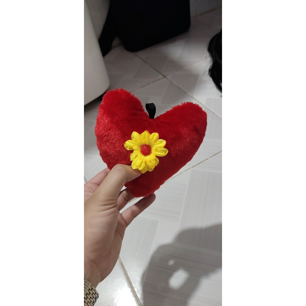 Trái tim nhồi bông siêu mịn đáng yêu cute dùng làm quà tặng trang trí - gaubongbobo