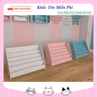 Kệ sách cho bé hình Gấu Trơn gồm 5 tầng ngăn full bộ có vít