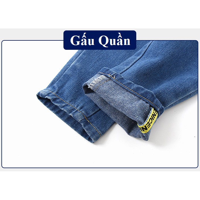 Quần dài bé trai chất jean mềm mịn, dày dặn -Hãng 27kids