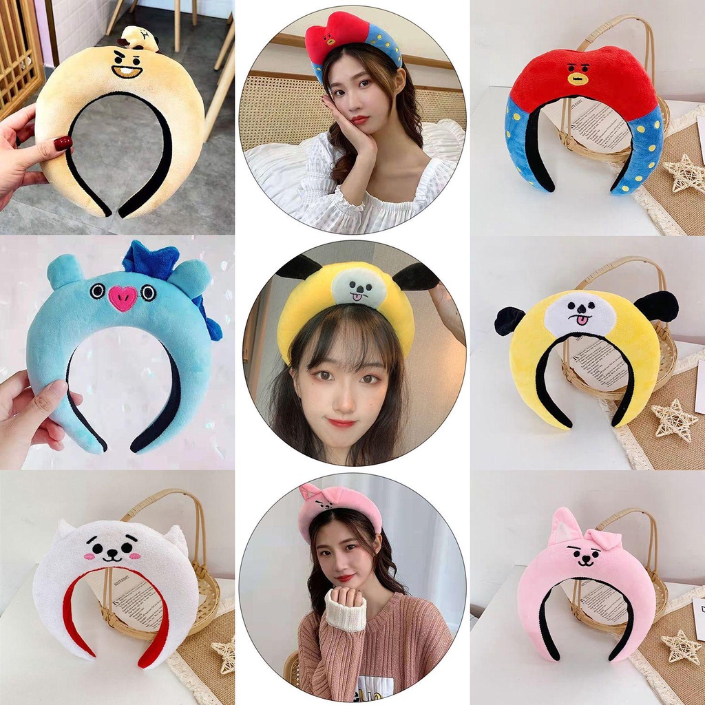 YNATURAL Băng Đô Cài Tóc Hoạt Hình BT21