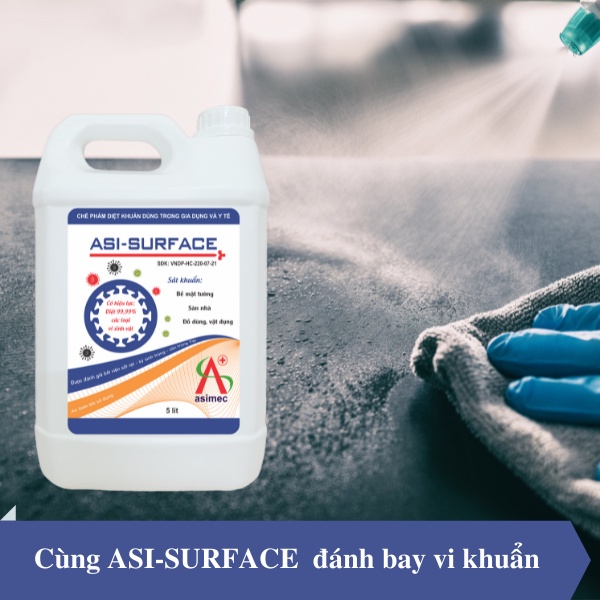 Dung dịch khử khuẩn bề mặt asi surface dùng trong gia dụng và y tế can 5 - ảnh sản phẩm 2