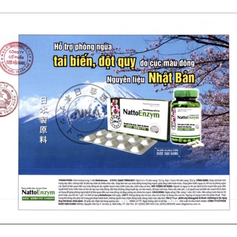 NattoEnzym 670 - Hộp 30v