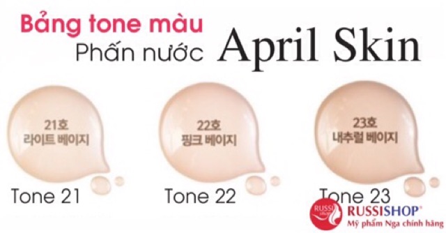 Phấn nước April Skin Magic Snow Cúhion - Hàng chính hãng - co hình thật