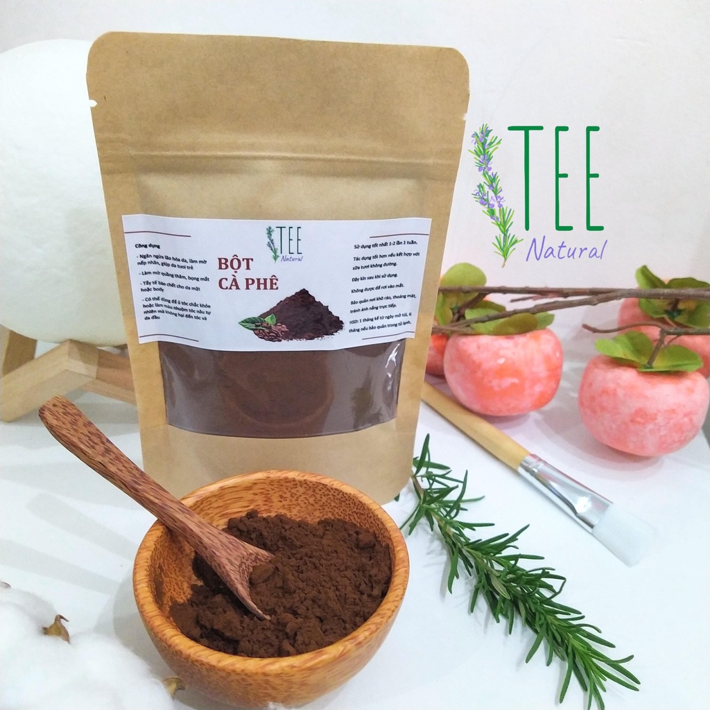 Bột Cà Phê ☕ FREE SHIP 🥑 TẶNG CỌ/QUE 😏100 gr Bột Cà Phê Nguyên Chất Handmade Tẩy tế bào chết