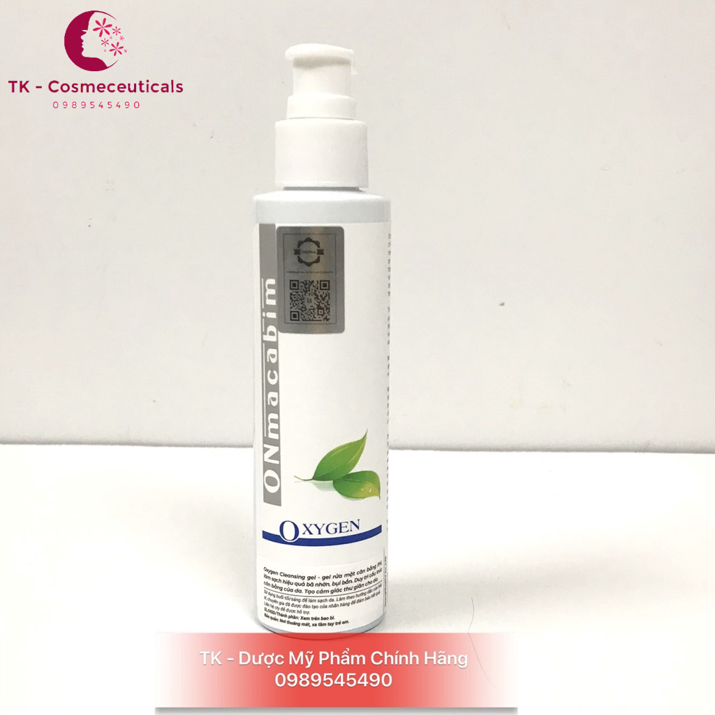 (CHÍNH HÃNG) Sữa Rửa Mặt Oxygen Onmacabim Cleasing Gel Sạch Sâu, Tươi Mát, Cân Bằng Da - 150 ml