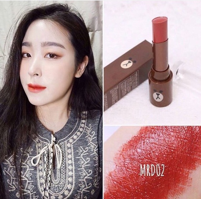 Son Missha Matte Rouge Lip SPF17 Line Friends