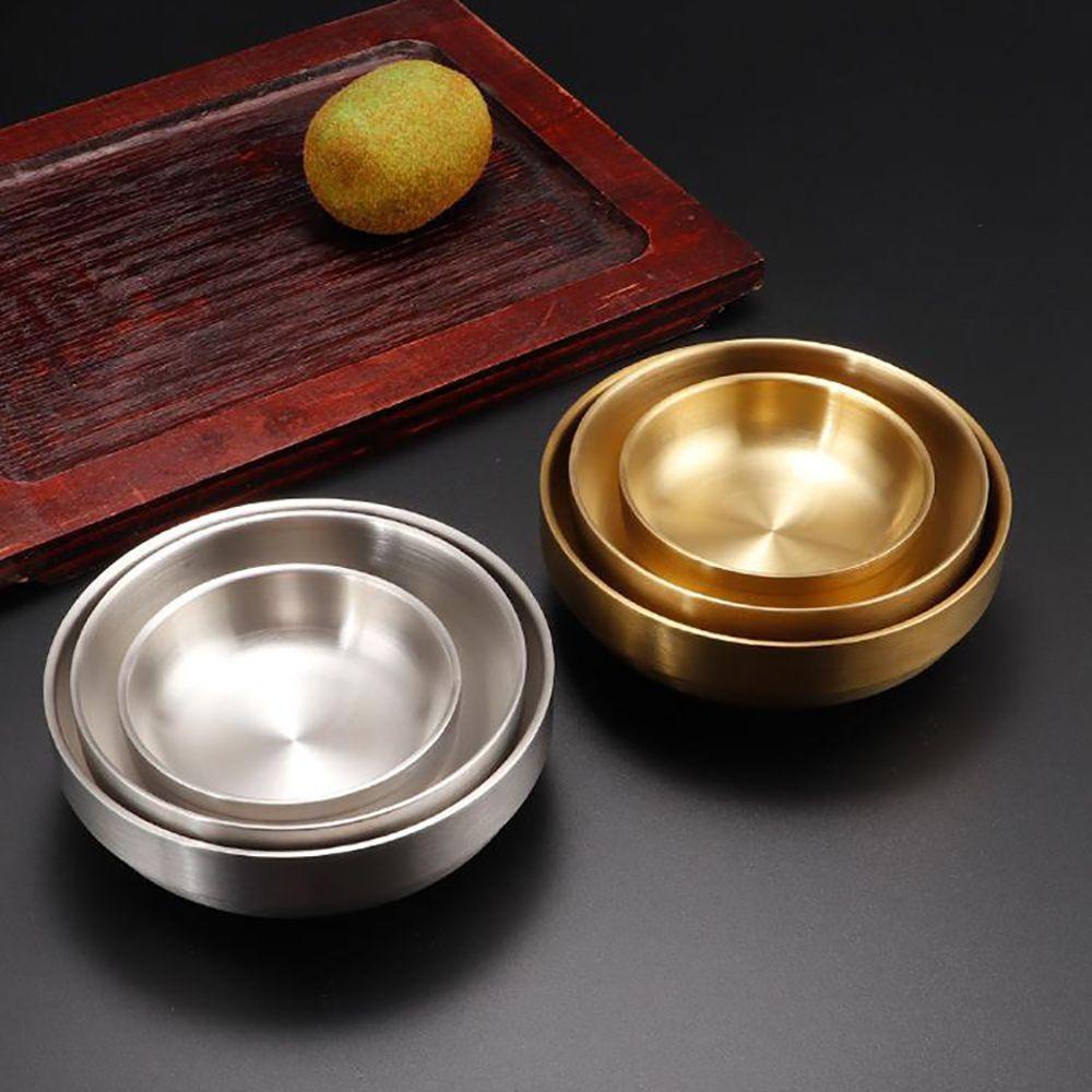 Bát Ăn Cơm Hai Lớp Bằng Thép Không Gỉ 304 Phong Cách Hàn Quốc