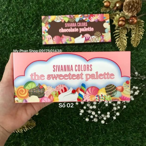 Bảng Màu Mắt 18 ô SIVANNA COLORS The Sweetest & Chocolate Palette | BigBuy360 - bigbuy360.vn
