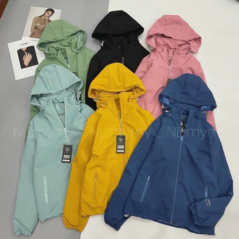 Áo khoác gió nữ 2 lớp cao cấp Hidoli chính hãng