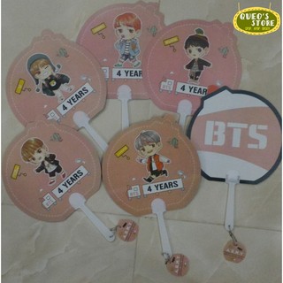 Nametag, quạt, móc khóa chibi BTS 4th