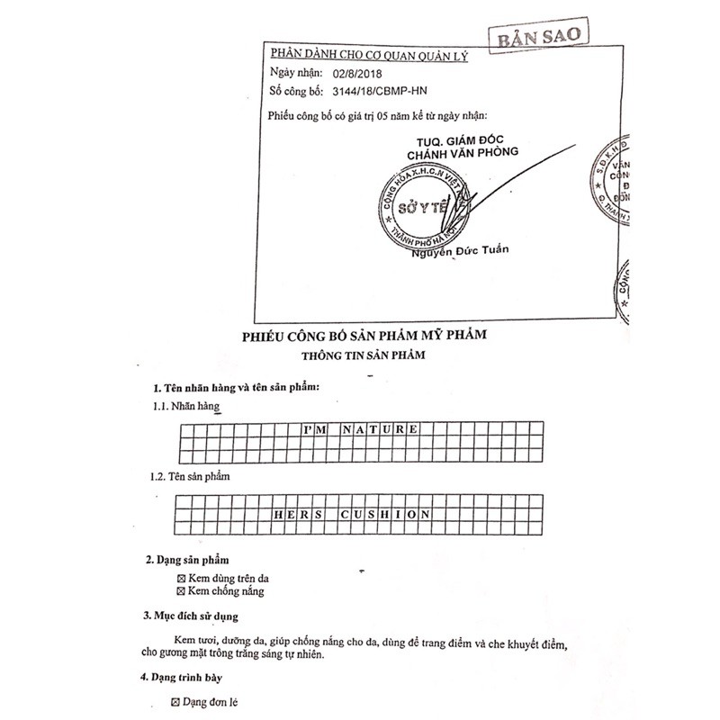 (TẶNG QUÀ 150K) Phấn Nước 3in1 Hers Cushion I’m Nature | BigBuy360 - bigbuy360.vn