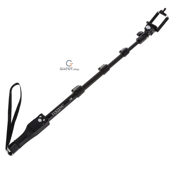 Gậy chụp hình Yunteng 1,25m 1288 kèm remote bluetooth | BigBuy360 - bigbuy360.vn