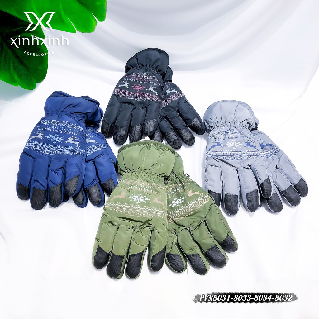 Găng tay , bao tay nam phao họa tiết giáng sinh - Xinh Xinh Accessories