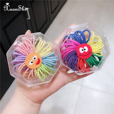 (Hàng Mới Về) Dây Buộc Tóc Co Giãn Màu Kẹo Phong Cách Hàn Quốc Cho Bé Gái